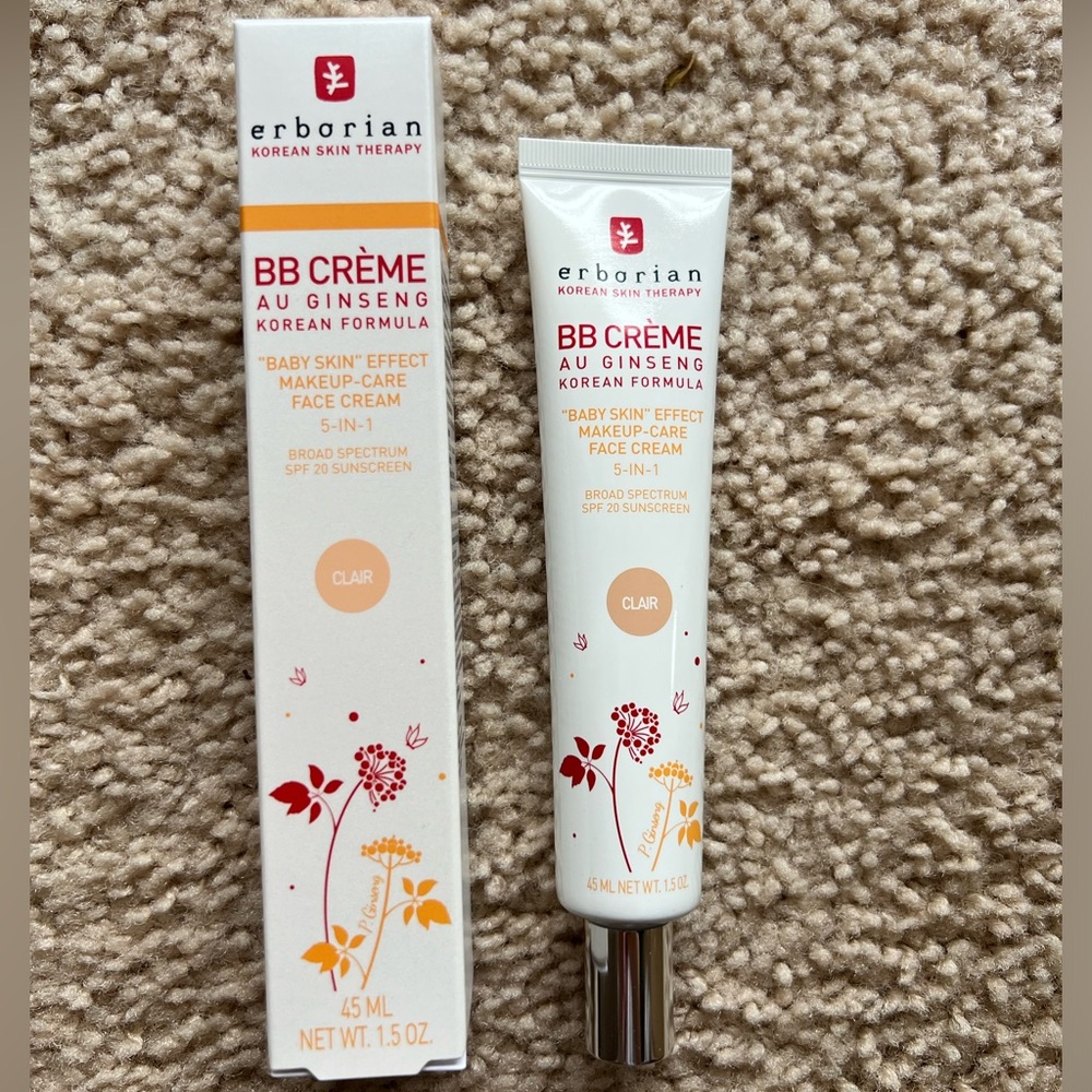 Brand NEW in box: Unused Erborian BB cream in shade Claire | Full Size 45ml